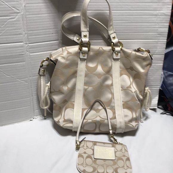 Coach satchel with double straps and gold tone hardware. Like new! - Picture 1 of 9